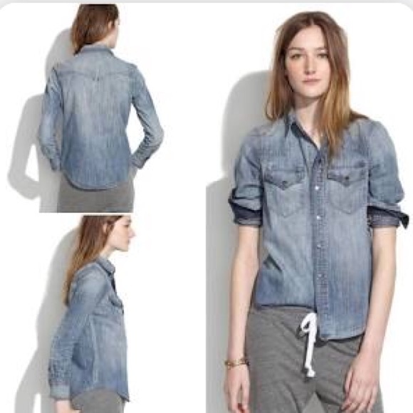 MADEWELL Willow wash XS denim shirt - Picture 5 of 8